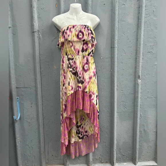 Anthropologie Lilka Mesh Chiffon High Low Dress, size M - Picture 2 of 8